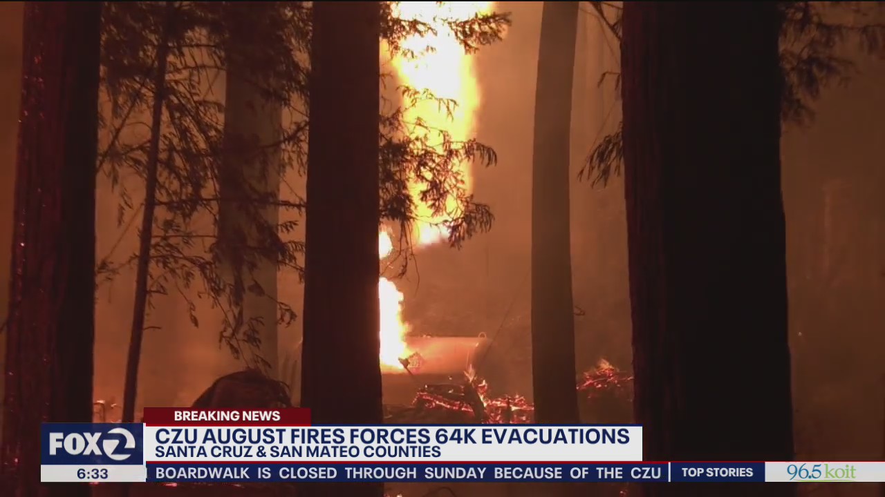 Thousands of residents told to evacuate in San Mateo and Santa Cruz