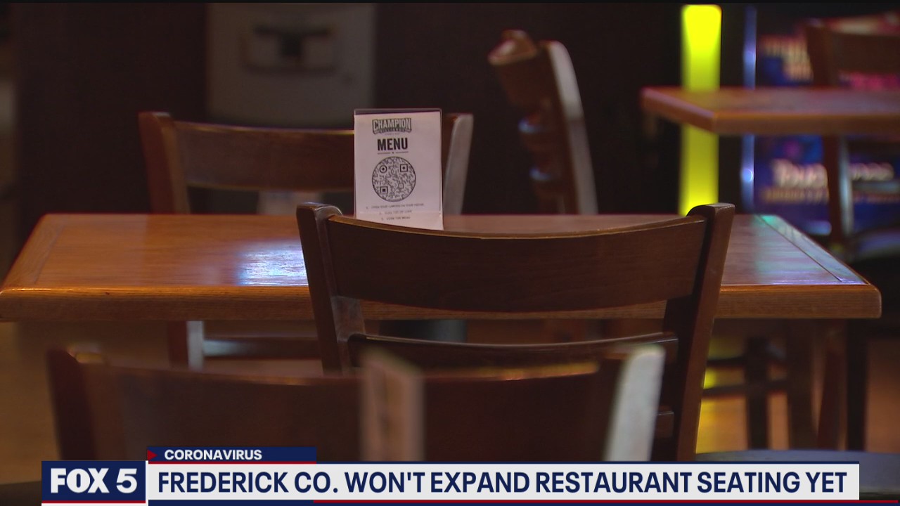Frederick County won't expand restaurant seating yet