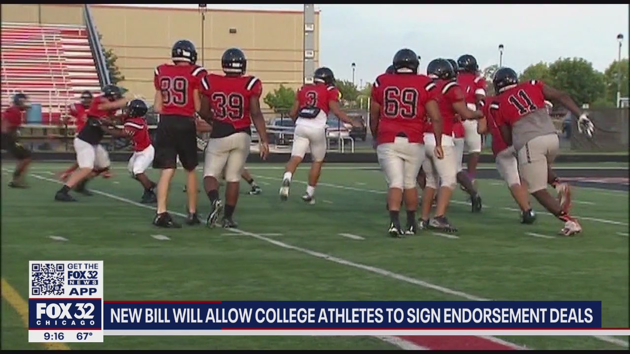 New bill would allow Illinois college athletes to sign endorsement deals