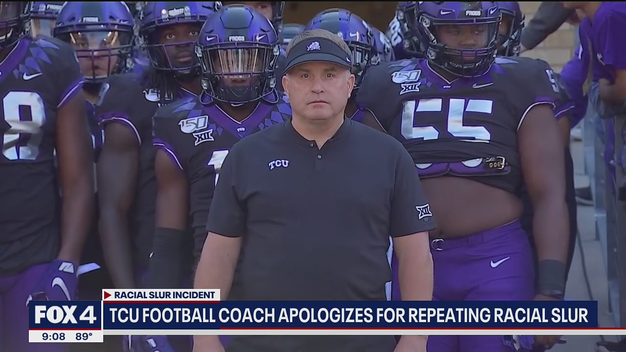 TCU Coach Gary Patterson apologizes for repeating racial slur