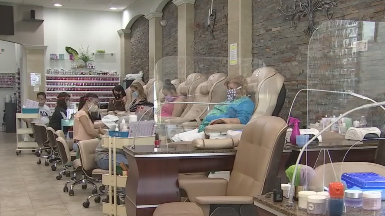 California nail salons permitted to reopen