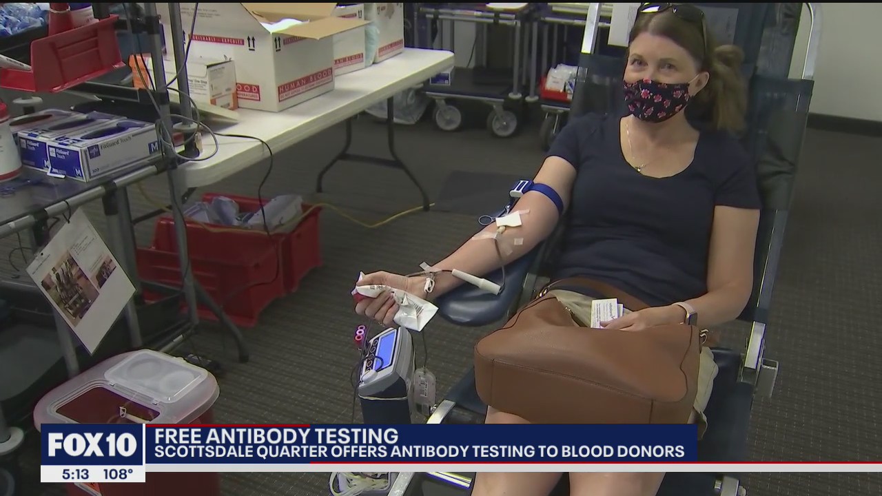 Scottsdale Quarter offers free antibody testing to blood donors