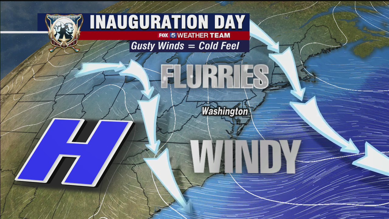 FOX 5 Weather evening forecast for Tuesday, January 19