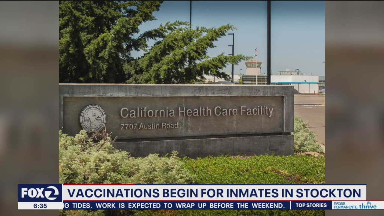 Inmates get vaccinated in Stockton