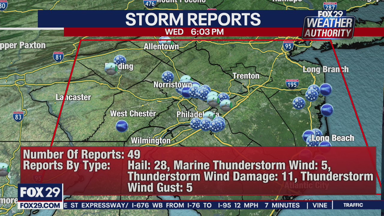 Powerful storms bring heavy rain, hail to region