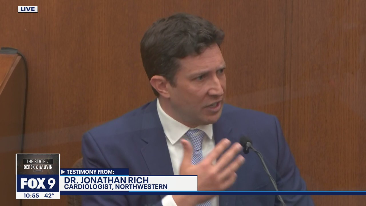 Dr. Jonathan Rich says he's confident fentanyl, methamphetamine did not play role in Floyd's death