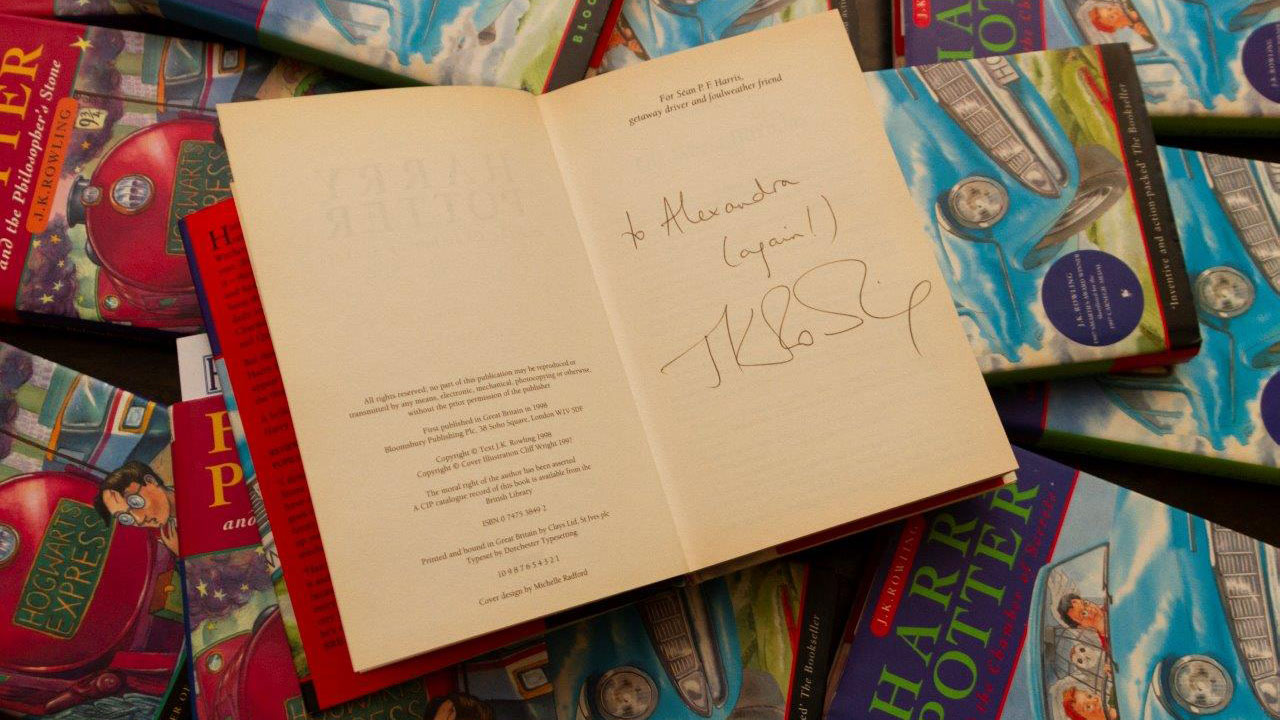 Signed 'Harry Potter' book bought for a penny to be auctioned off