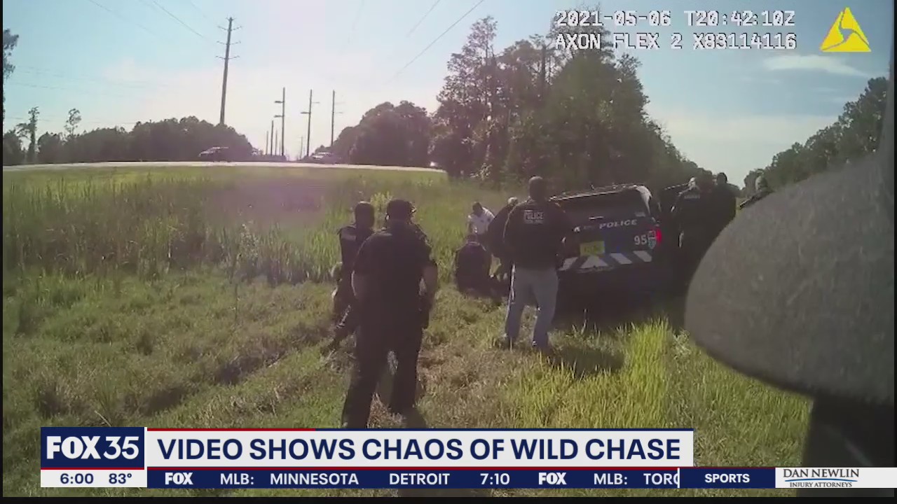 Video shows chaos of wild chase