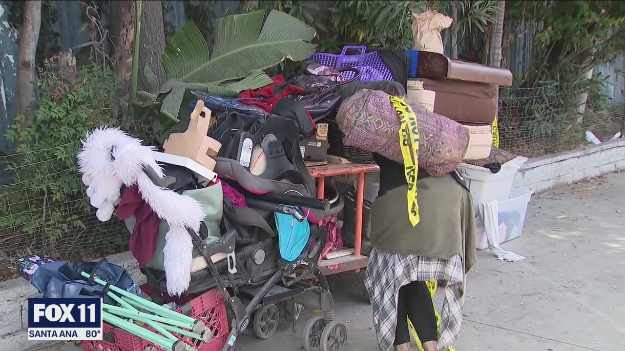 Cleaning homeless encampments in Harbor City