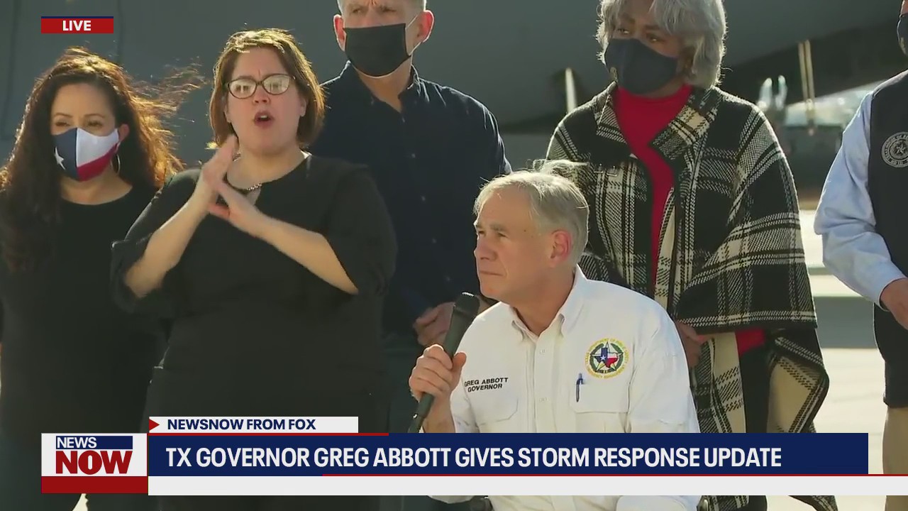 Gov. Greg Abbot fields questions about Texas' recovery from winter storms