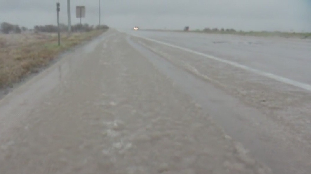 Road crews work to maintain conditions as winter weather continues