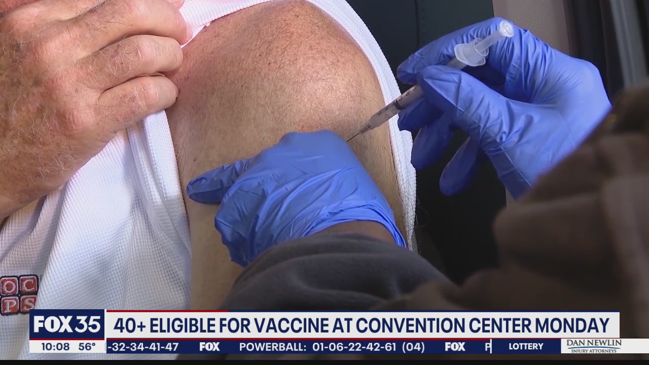 Orange County Convention Center to vaccinate those 40 and up