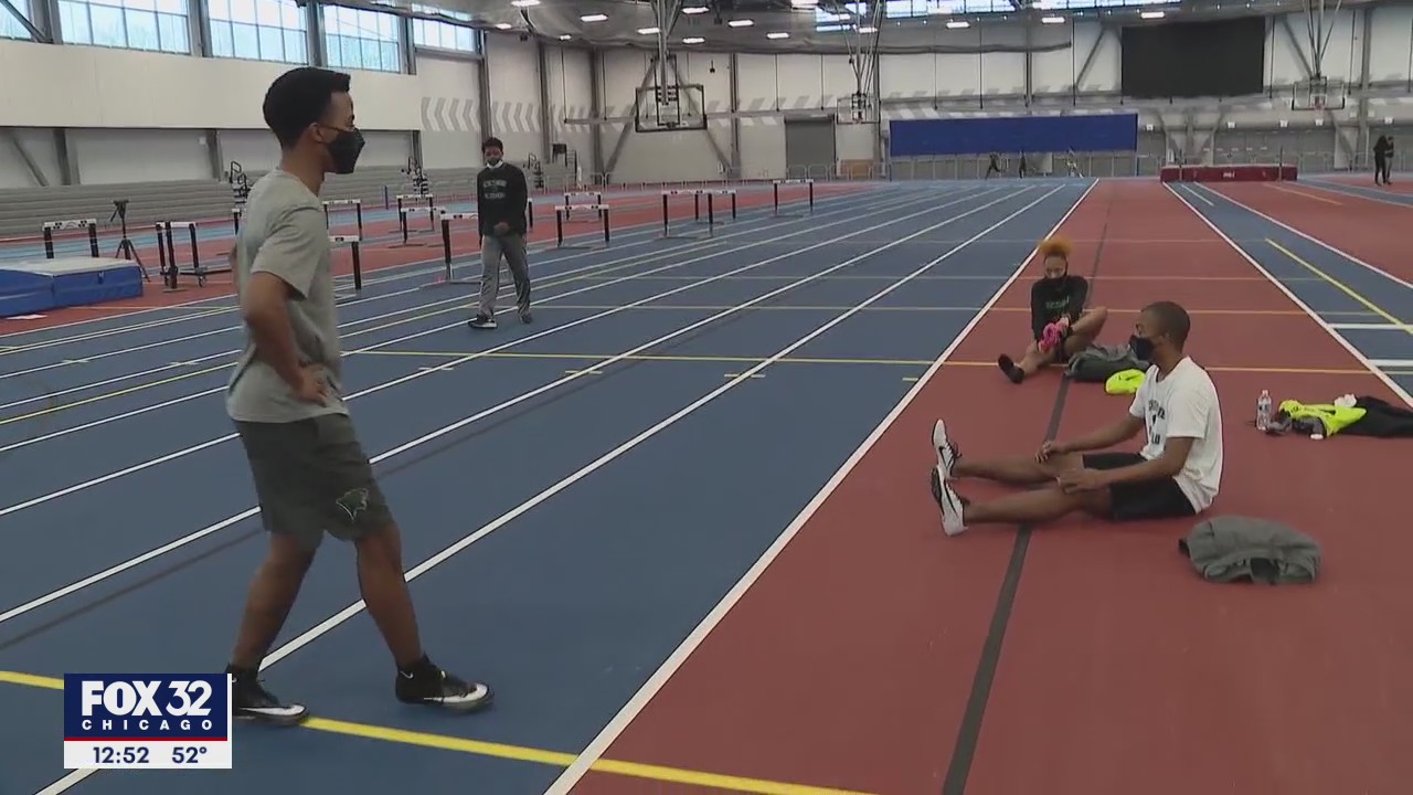 Tinley Park twins competing together in track at Chicago State