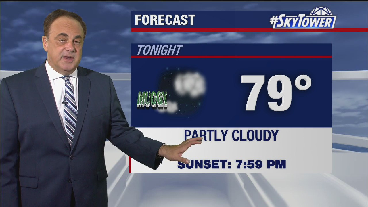 Monday evening weathercast