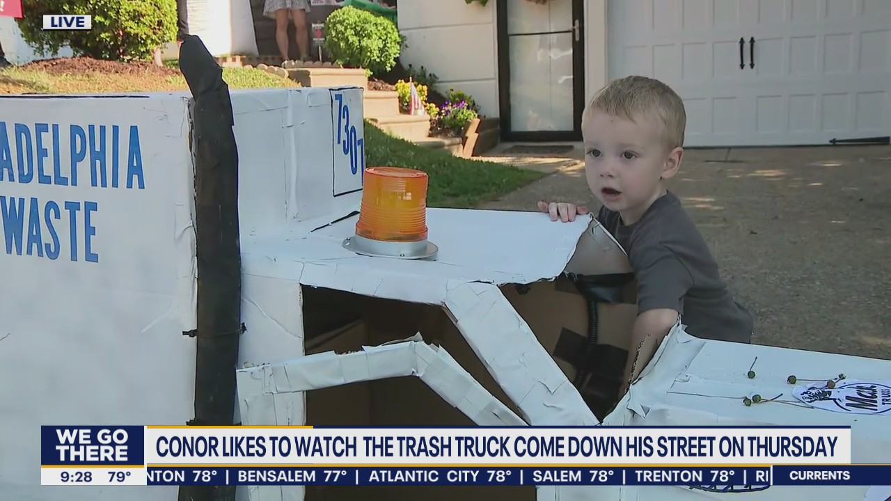 Roxborough toddler who loves trash trucks gets his own custom truck