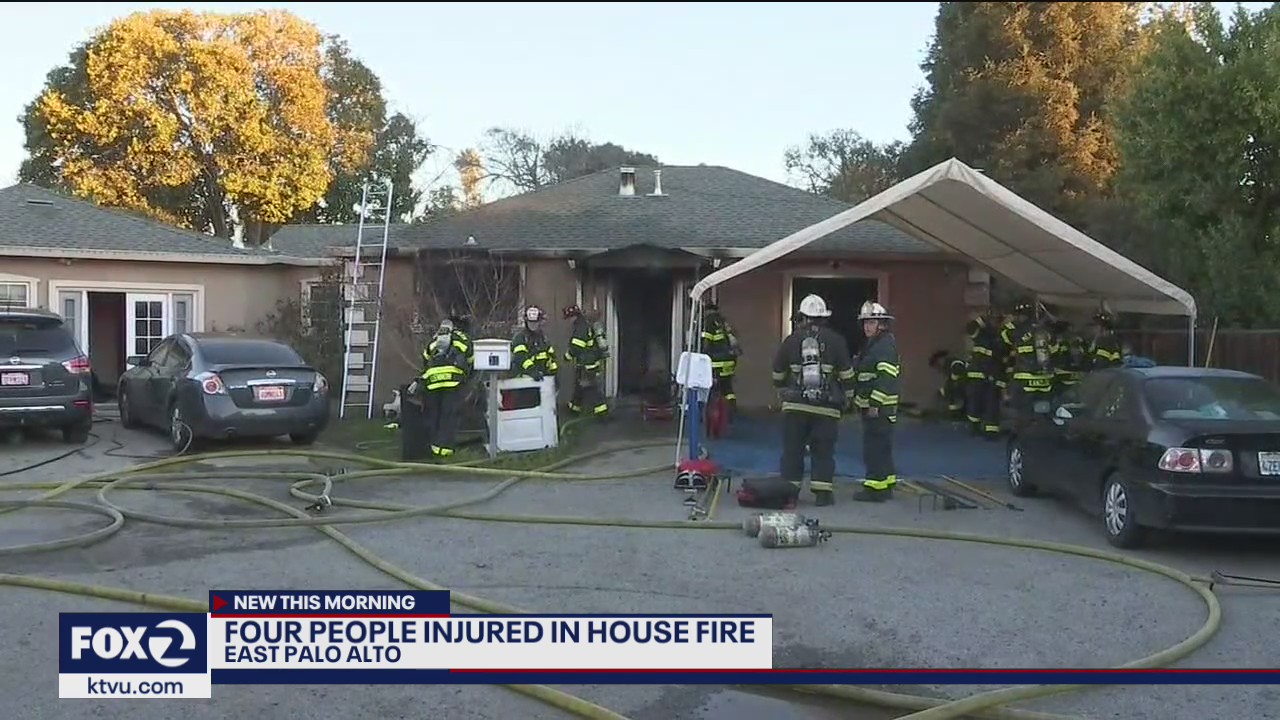 Four people burned in East Palo Alto fire