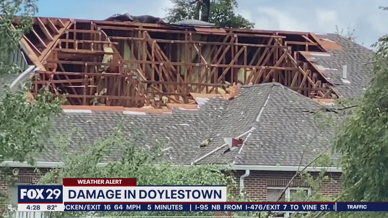 4 children treated for minor injuries as wind collapses roof at daycare in Doylestown