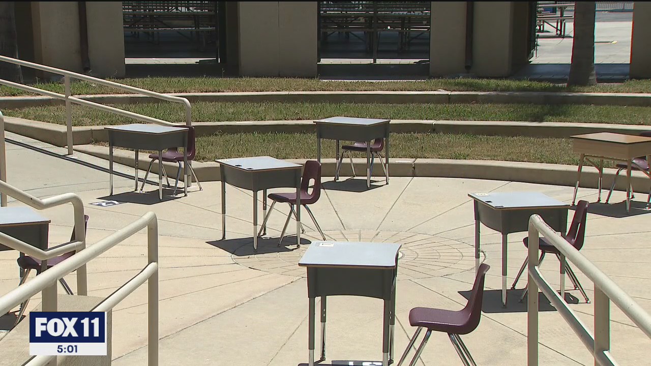 Santa Ana school serves as model for hybrid learning during pandemic