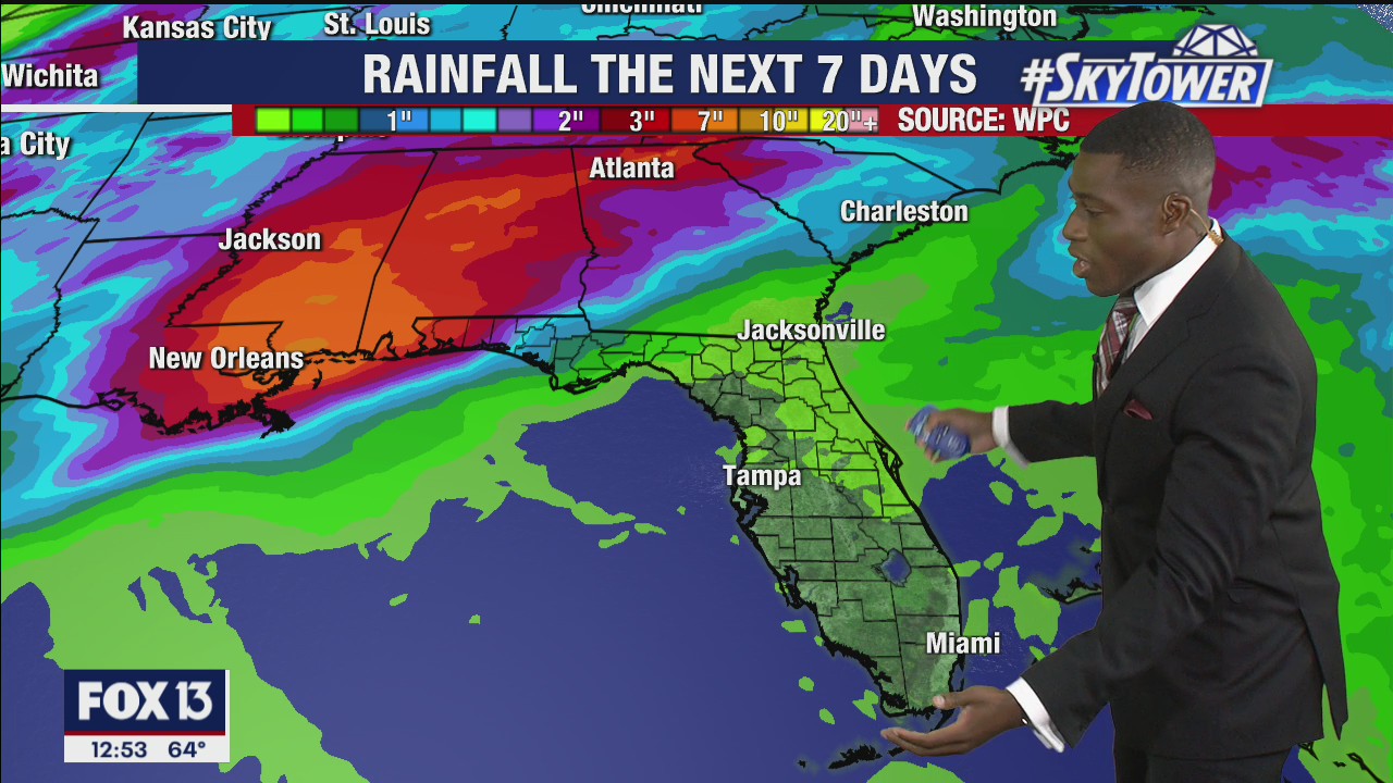 Monday afternoon weathercast