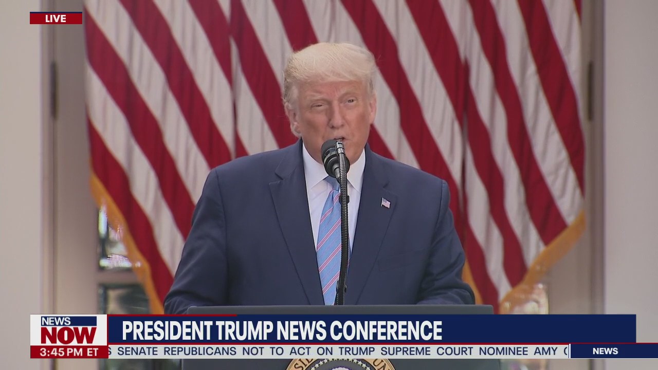 President Donald Trump announces shipment of rapid COVID-19 tests