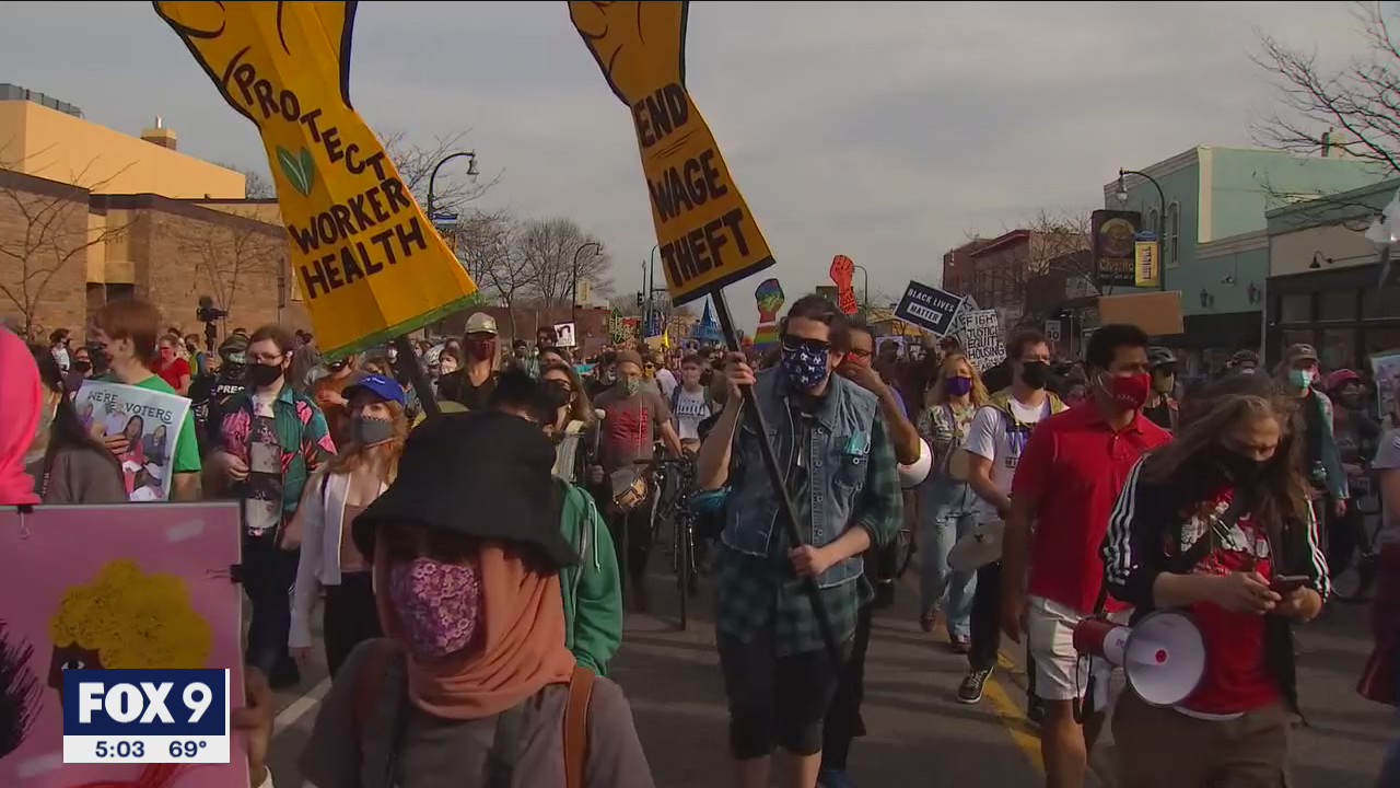 Rally in Minneapolis turns into a celebration in Minneapolis after Biden projected as winner