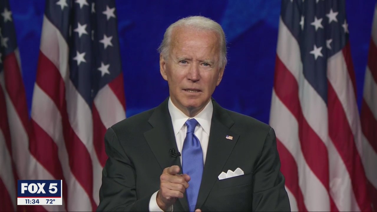 Joe Biden accepts Democratic presidential nomination