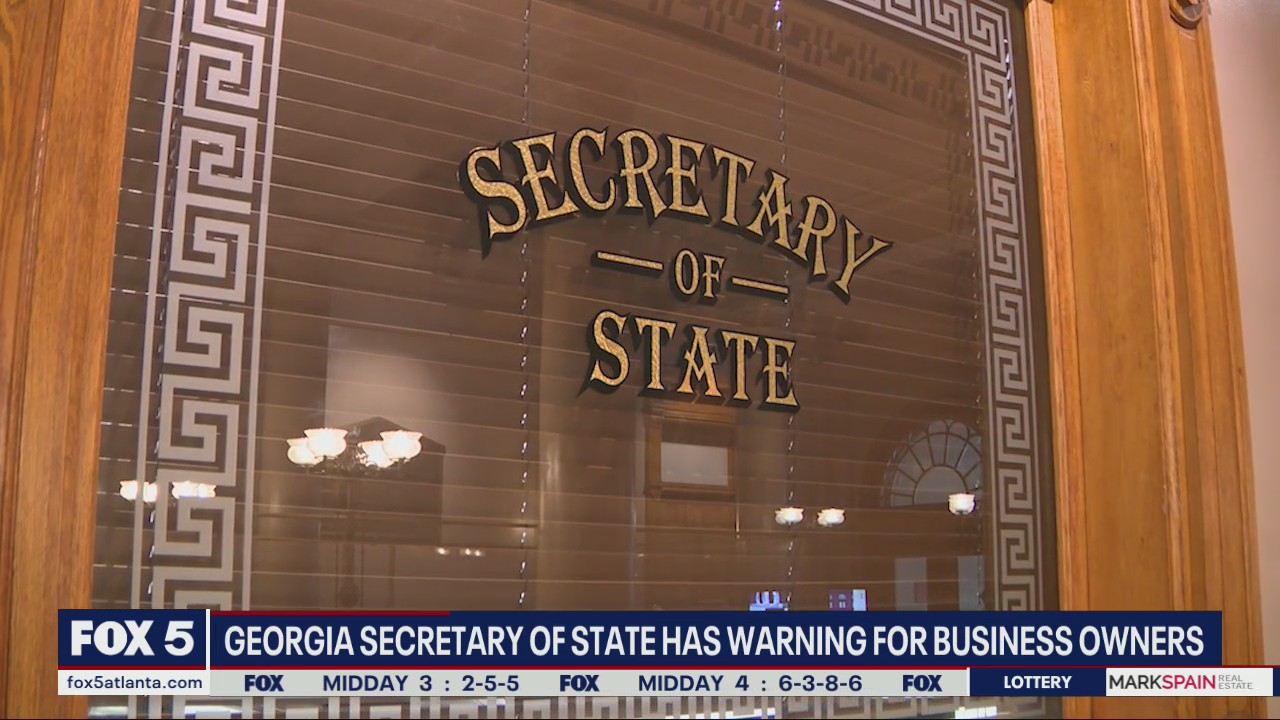 Secretary of State issues warning for Georgia business owners