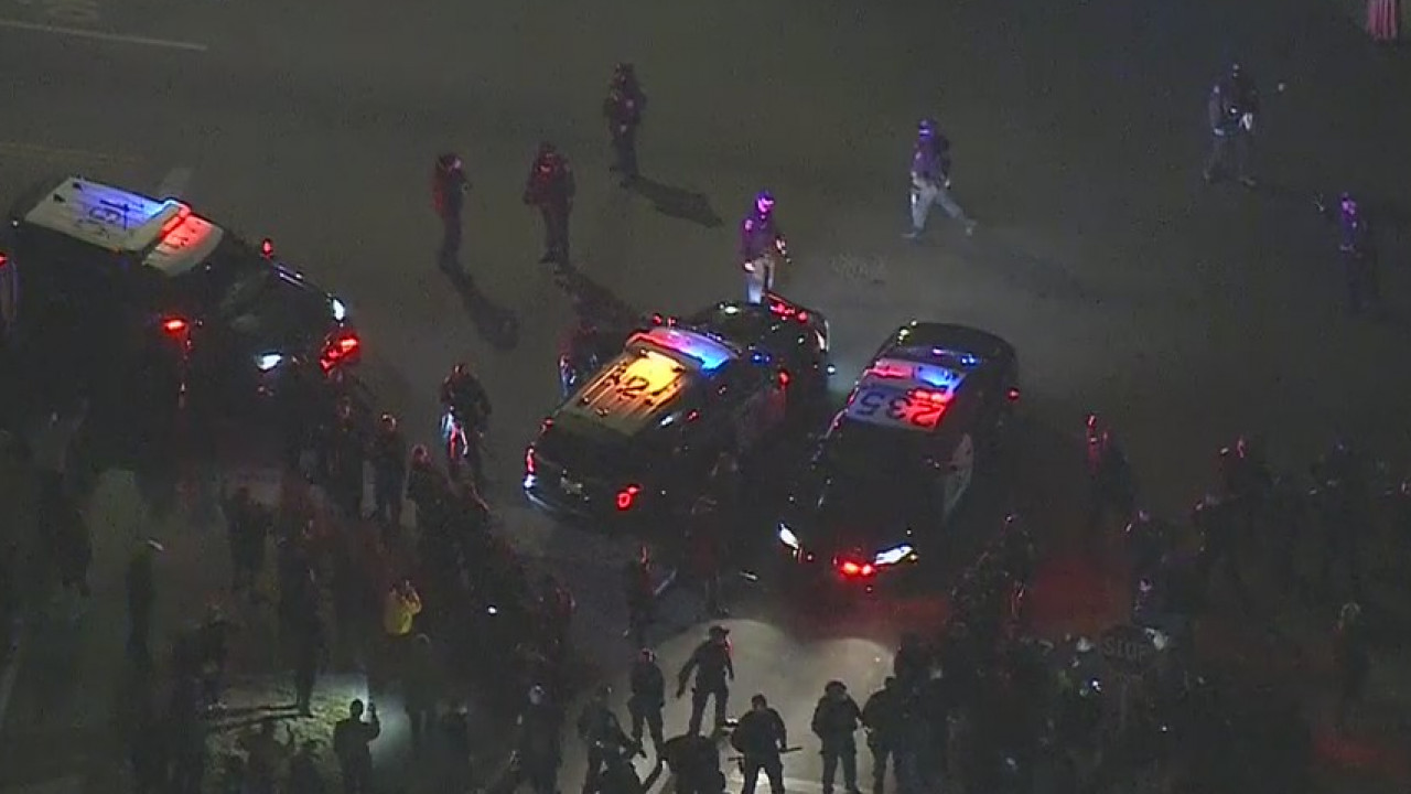 Eviction at Caltrans-owned home prompts tense protest