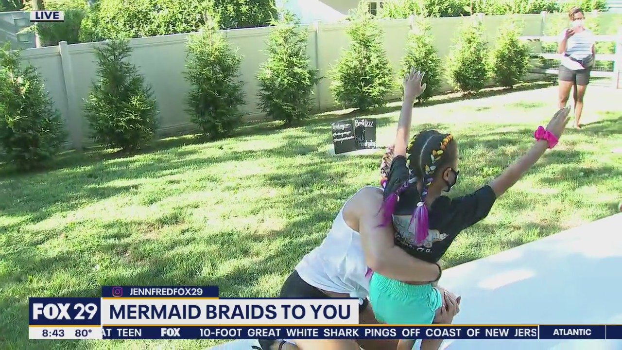Traveling tumbling clinics and mermaid braids