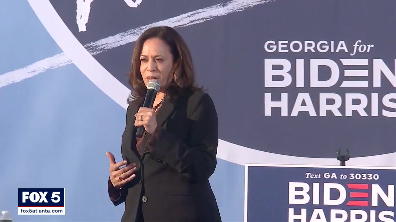 Vice presidential nominee Kamala Harris campaigns in Georgia
