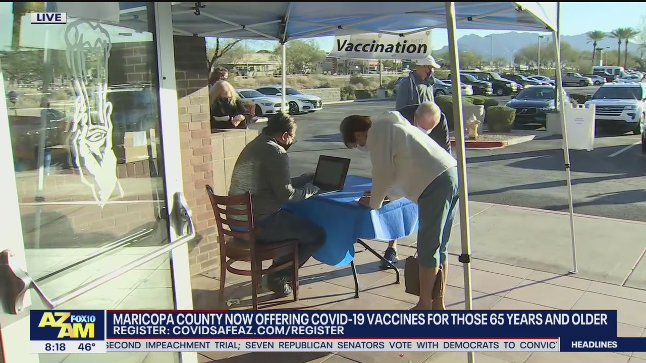 Maricopa County expands COVID-19 vaccine eligibility to adults 65 and older