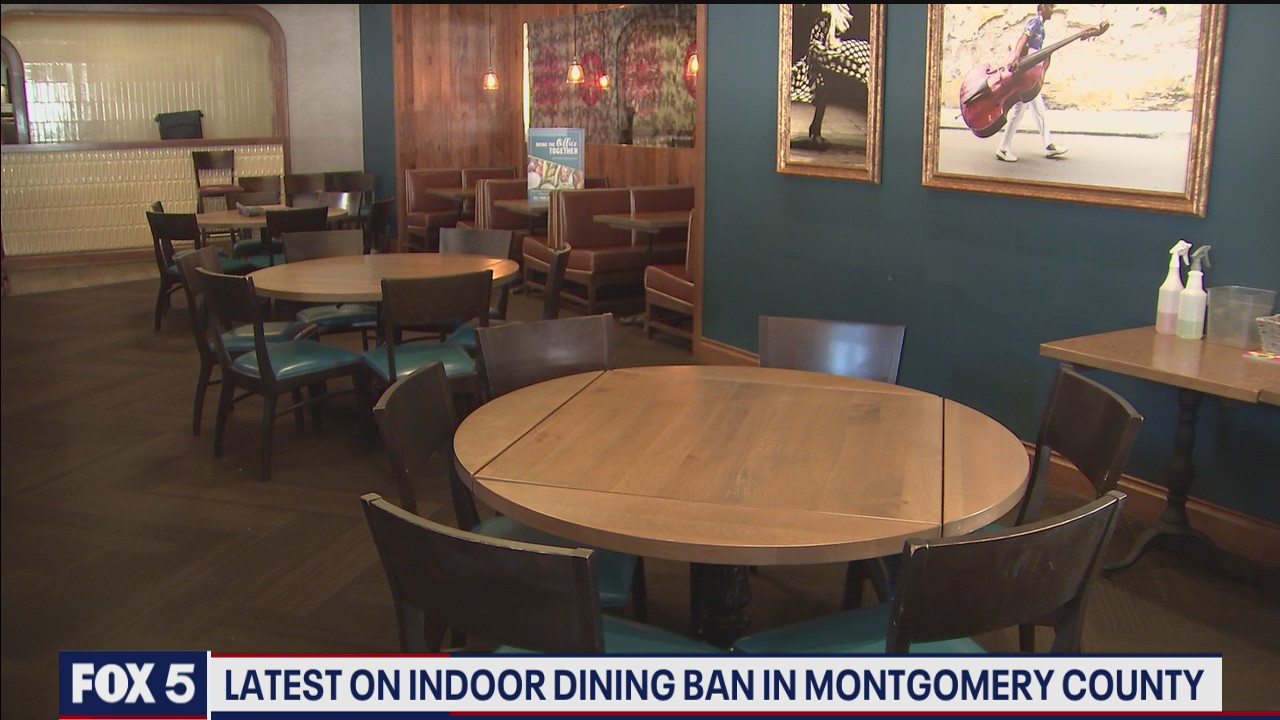 Latest on indoor dining ban in Montgomery County