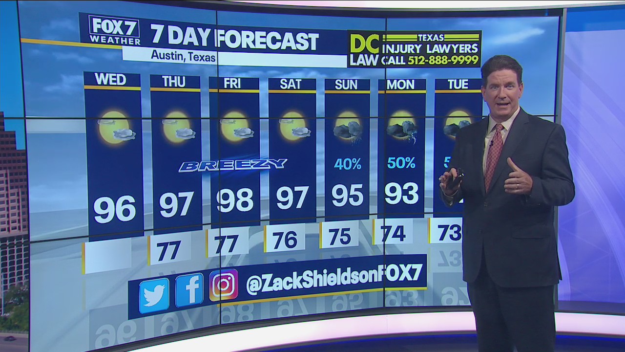 Noon weather forecast for June 23, 2021