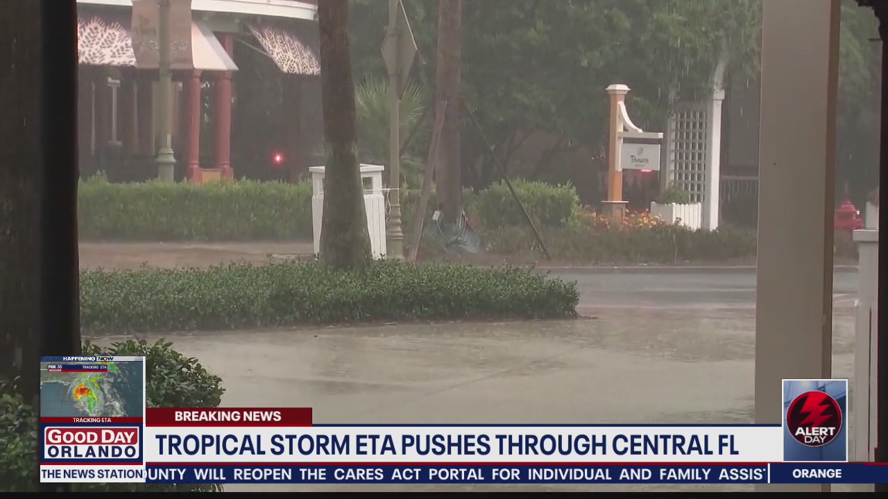 Tropical Storm Eta leaves behind debris after soaking Central Florida