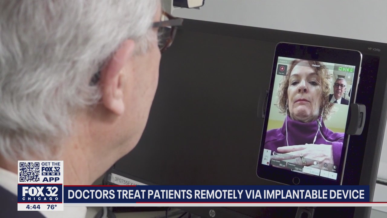 Doctors treat patients remotely via implantable device
