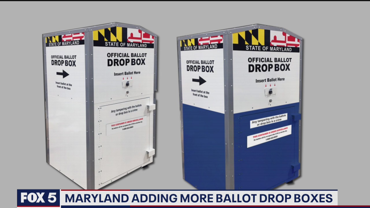 Maryland will deploy 270 drop boxes to help collect ballots