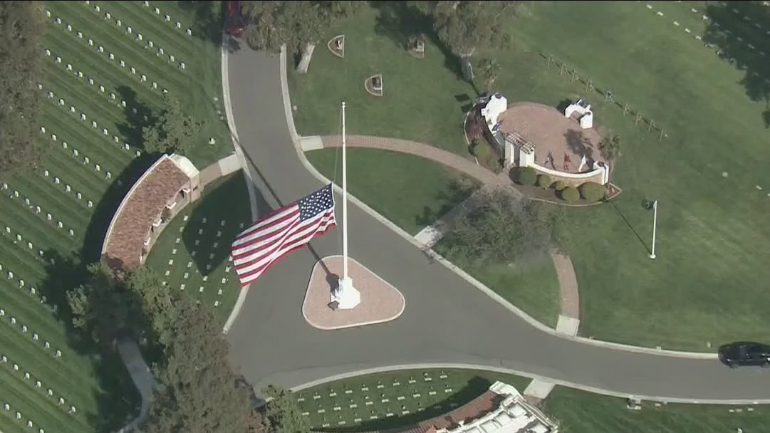American Flags stolen at LA National Cemetery