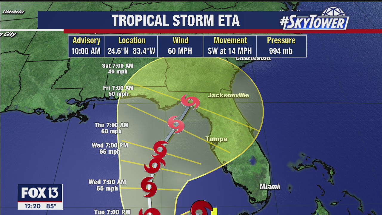 Monday afternoon forecast