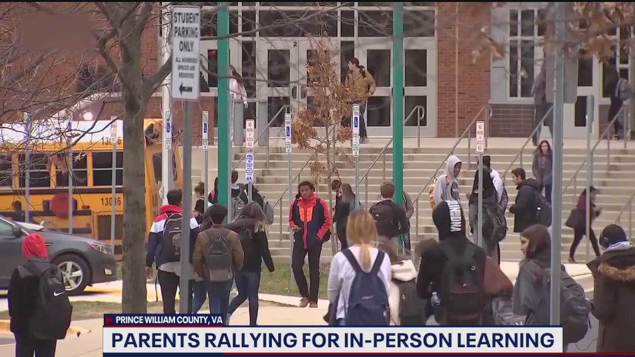 Parents rally for in-person instruction