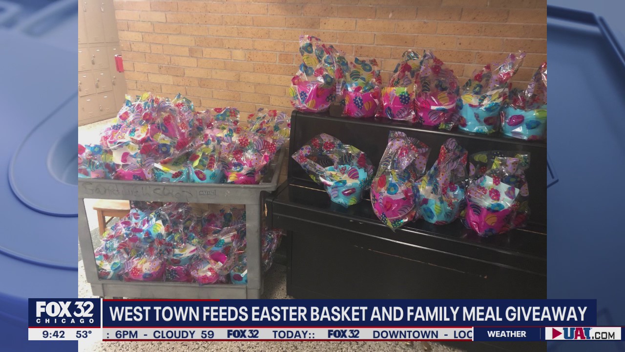 West Town Feeds comes together for Easter basket and family meal giveaway