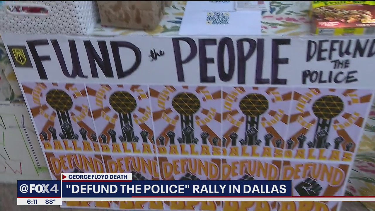 Defund the Police Block Party held in Downtown Dallas