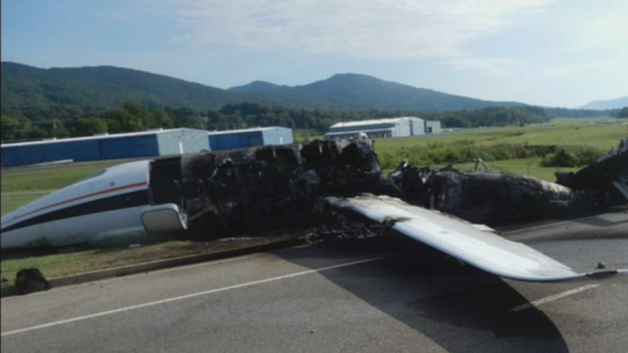 New pics released of Dale Earnhardt Jr's plane crash last year