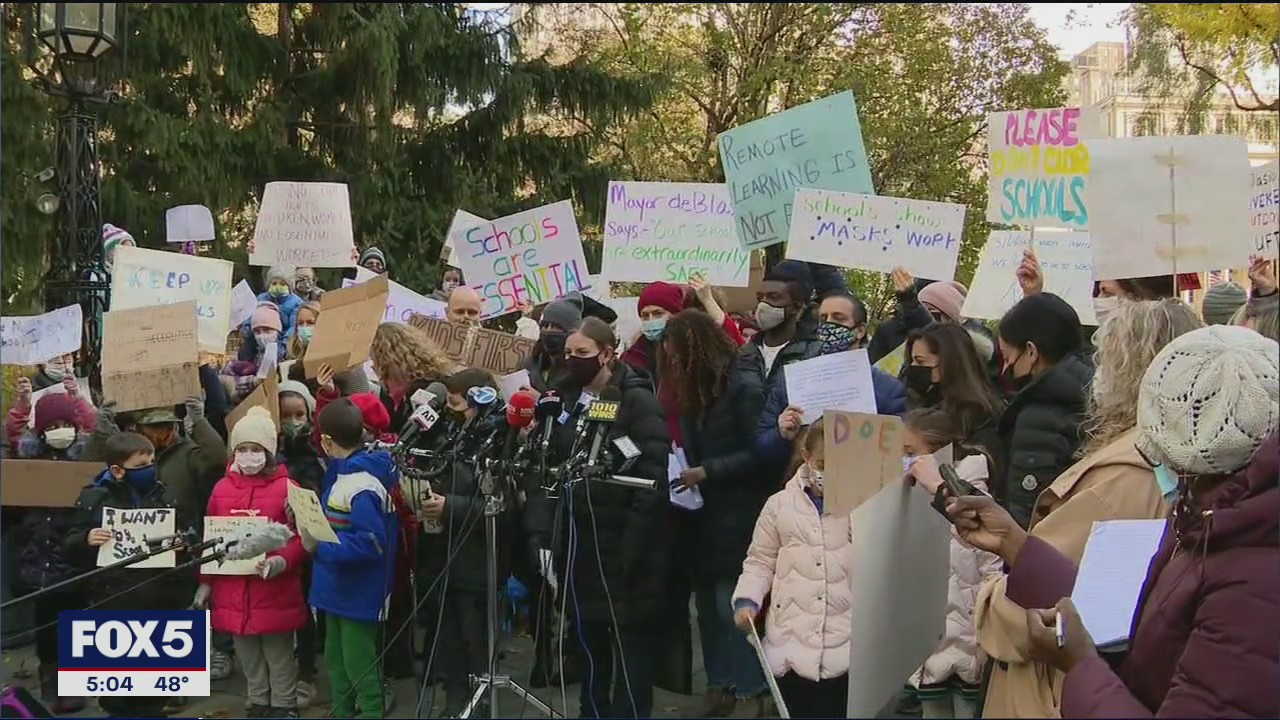 Parents protest decision to close NYC public schools