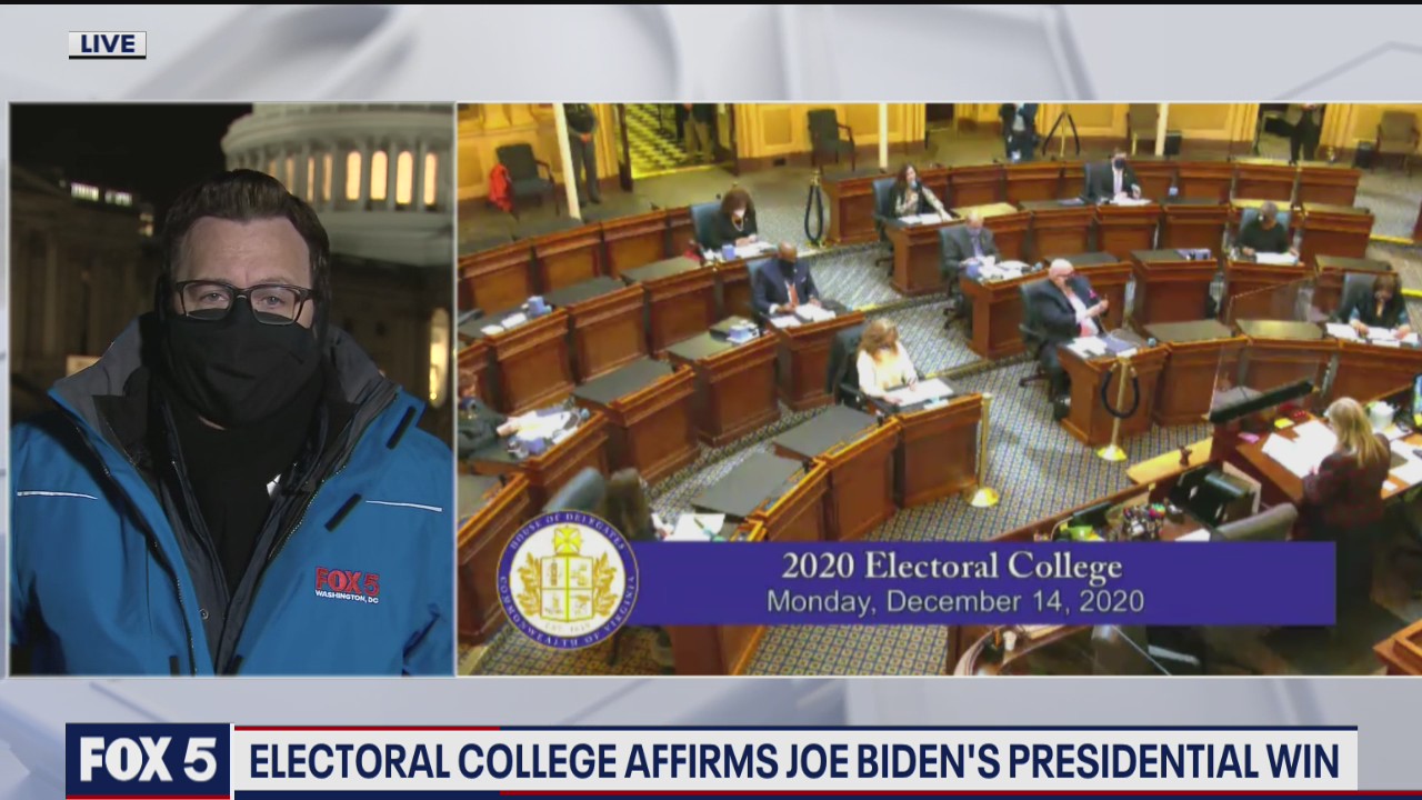 Electoral College affirms Joe Biden's presidential win