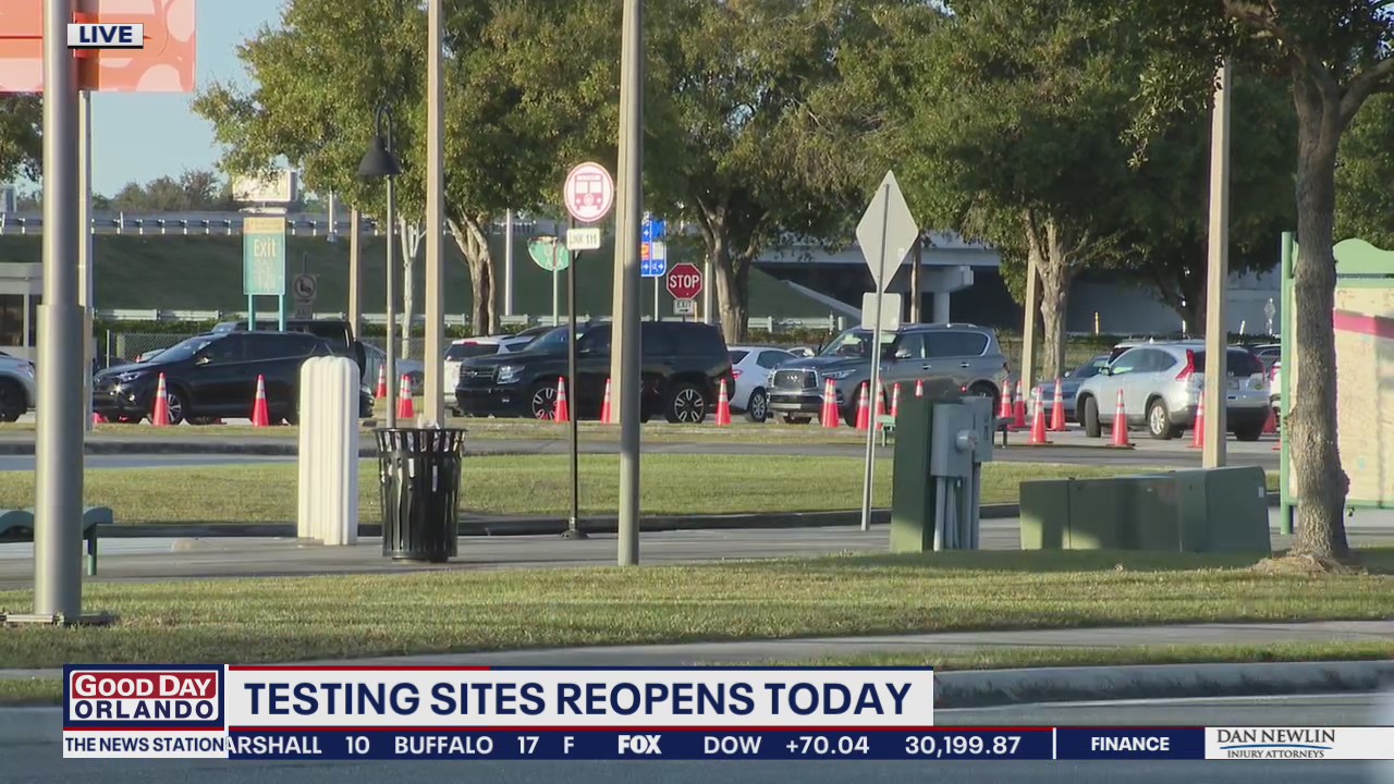 COVID-19 testing sites reopen after closing on Christmas