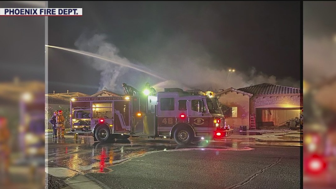 Overnight house fire in Glendale leaves five people displaced