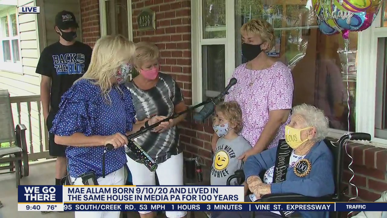 Mae, on of Jenn's biggest fans, celebrates 100th birthday