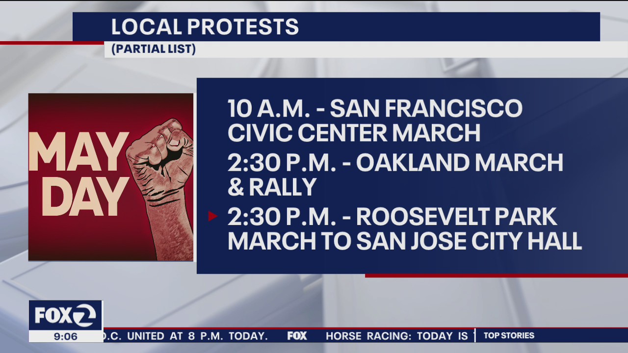 May Day protests set to take place around the Bay Area