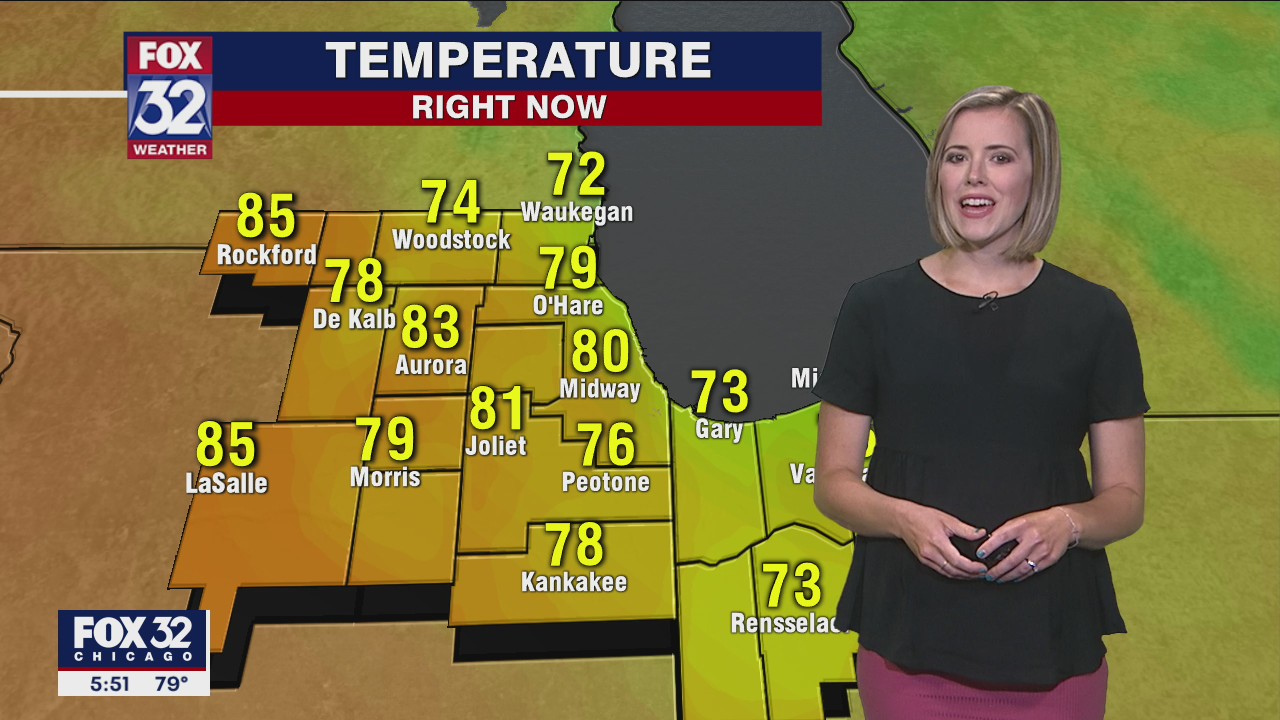 6 p.m. forecast for Chicagoland on June 14