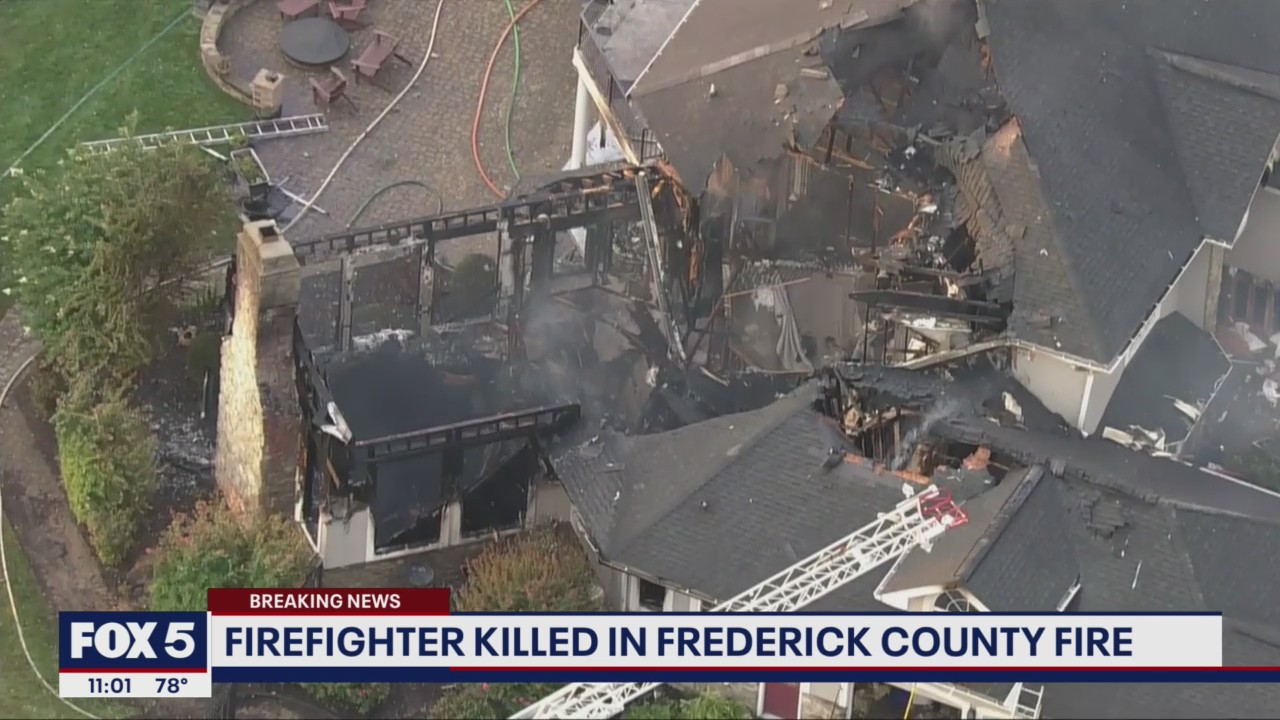 Frederick County fire captain dies after battling evening blaze